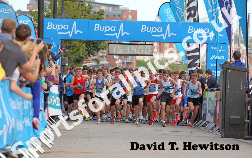 Start of the 2012 BUPA Junior Great North Run.